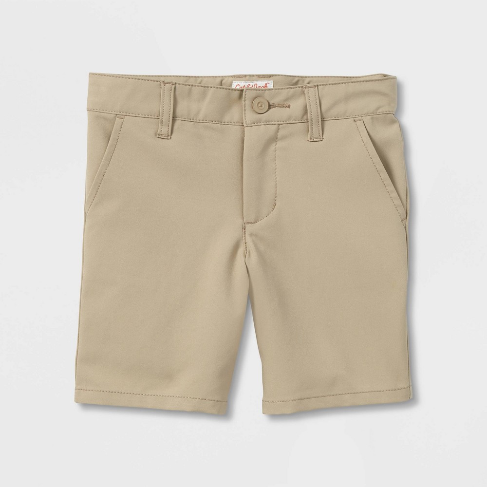 Toddler Boys' Quick Dry Uniform Chino Shorts - Cat & Jack™ Khaki 2T