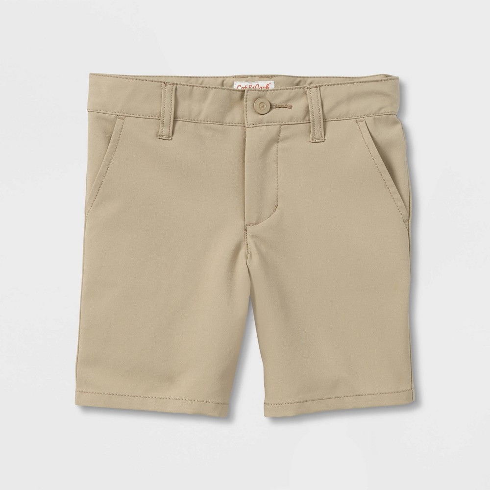 Toddler Boys' Quick Dry Uniform Chino Shorts - Cat & Jack™ Khaki 2T