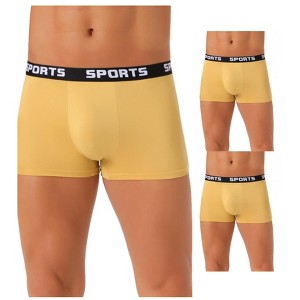 INSPIRE CHIC Men's 3 Pack Lightweight Short Leg Stretch Underwear Boxer Briefs - 1 of 4