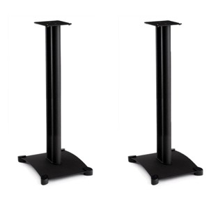 Sanus SB34 Steel Series 34" Bookshelf Speaker Stands - Pair (Black) - 1 of 4