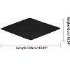 Allegra K Women's Solid Color Bandana Pleated Rhombus Head Scarf Wraps Scarves Neckerchief 1 Pc - 3 of 4