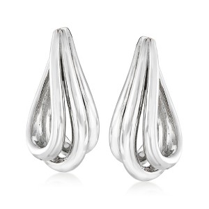 Ross-Simons Italian Sterling Silver Twisted Hoop Earrings - 1 of 4
