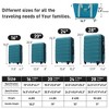 Lyngins 6-Piece Luggage Set – 16" + 20" Carry on Luggage, 24" & 28" Expandable Spinner Suitcases, Travel Bag, 8 Storage Bags, 4 Tags, 360° Wheels - 2 of 4
