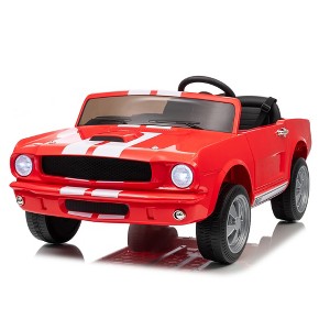 Jojoka 24V Licensed Shelby GT350 Ride-On Car, Ford Kids Electric Vehicle 2 Seater, Remote Control, LED Lights - 1 of 4