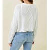 Women's Raw Cable Sweater - mystree - 2 of 4