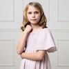 Hope & Henry Girls' Organic Smocked Bell Sleeve Dress, Kids - 3 of 4