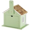 Vandue Outdoor Wooden Birdhouse - Green Lake House - 4 of 4