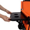 Grungis Convertible Folding Wagon Cart with Rear-Mounted Folding Tabletop,Shopping Cart with Bench Seat,Utility Cart for Camping,Shopping - 4 of 4