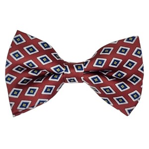 Men's Geometric Design 2.75 W And 4.75 L Inch Pre-Tied adjustable Bow Tie - 1 of 3