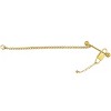 Slate by Rebl Lock & Bar Cuban Chain Bracelet  18K Gold Plated Stainless Steel - 2 of 2