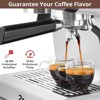 Espresso Machine with Integrated Grinder and Auto Milk Frother, 20 Bar Espresso Maker with Seconds Heat Up, Steam Wand, Removable Water Tank - 4 of 4