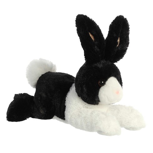 Aurora Medium Dutch Rabbit Flopsie Adorable Stuffed Animal Black 12" - image 1 of 4