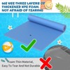 Huxxion Floating Water Mat 9/12/18 Ft, 3 Layer Tear Resistant XPE Foam Floating Mat for Lake Pool Beach and Ocean - 2 of 4