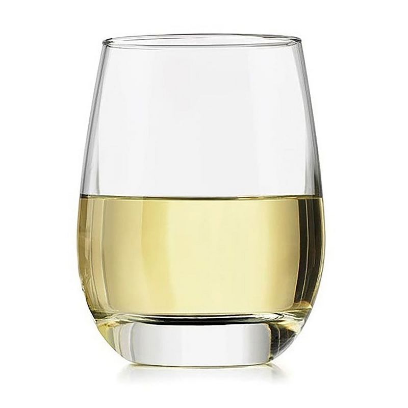 Libbey Stemless Glasses, Clear, 15.25-ounce, Set of 12, 1 of 5