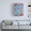 Canvas Wall Art - Sofya Mikeworth 'Ladybugs And Forget-Me-Not Flowers' Wall Art for Living Room, Bedroom, or Office Décor by Trademark Fine Art - 14 x - 3 of 4
