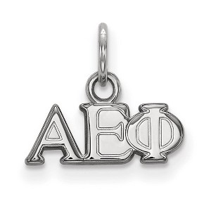 Black Bow Jewelry Sterling Silver Alpha Epsilon Phi Greek Life Extra Small Pendant - 1 of 3