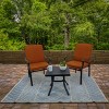 5x7 Geometric Hand Woven Indoor/Outdoor Rug Cloud Blue - National Tree Company - 2 of 3