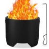 20 Inch Smokeless Fire Pit with Ash Pan - Portable Outdoor Wood Burning Fireplace, weight 19lbs Stainless Steel for Backyard, Patio & Camping - 2 of 4