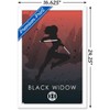 Trends International Marvel Heroic Silhouette - Black Widow Framed Wall Poster Prints - 3 of 4