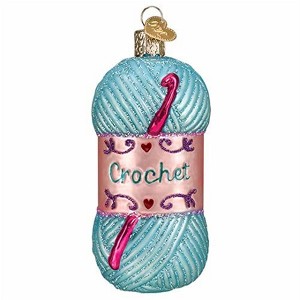 Old World Christmas Glass Blown Christmas Ornament, Crochet (With OWC Gift Box) - 1 of 4