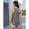 Clearlove Women's Sleeveless Workout Shirts Exercise Running Tank Tops Active Gym Tops - 4 of 4