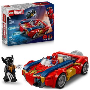 LEGO Marvel Coche de Spider-Man vs. Wolverine Venomizado 76336