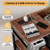Dresser TV Stand with Power Outlet, Bedroom Dresser with 9 Drawers, Chest of Drawers, Steel Frame Storage Closet for Living Room Hallway - 4 of 4