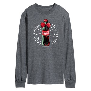 Men's - Coca Cola - A Merry Christmas Calls for Coke Long Sleeve Graphic T-Shirt - 1 of 3