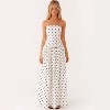 Clotth Women's Strapless Floral Print Dress - Sleeveless Tube Long Dress, High Waist, Elegant Style with Pattern - 4 of 4