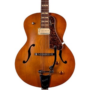 Godin 5th Avenue Jumbo P-Rail Hollowbody Electric Guitar Harvest Gold - 1 of 4