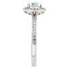 Pompeii3 5/8ct Cushion Halo Diamond Engagement Ring 14K White Gold - 2 of 4