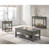 Clonard Wooden Coffee Table Gray - HOMES: Inside + Out: Transitional Style, Storage Shelf, Metal Knobs - 3 of 4