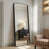 MAYEERTY Aluminum Alloy Metal Frame Rectangle Wall Mirror Bathroom Makeup Mirror for Bedroom Living Room - 2 of 4
