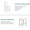 ChicFurnit Dining Sets Counter Height Bar Table Set with Chairs and Stools for Kitchen Dining Room, White, 27.76"*17.72"*7.28" - 4 of 4