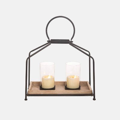 pillar lantern candle holders