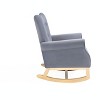CAVINAS Accent Chair Modern Rocking Chair with Armrest Upholstered Comfy Chair - 4 of 4