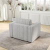 NicBex Couches for Living Room 44.9" Single Sofa Minimalist Corduroy Upholstered Sofa Couch with Pull Out Storage and 1 Piilow for Bedroom - 4 of 4