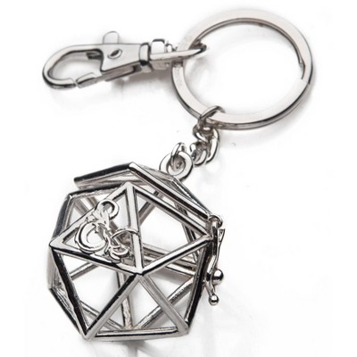 SalesOne LLC Dungeons & Dragons Magnetic Cage Dice Holder Keychain