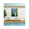 Cottage Garden West of The Wind Poised Patience White, Green, Yellow 40 x 30 Inch Waterproof Gallery Wrapped Canvas, Outdoor Garden, Yard, Patio All - 2 of 2
