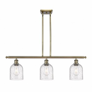Bella - 3 Light Stem Hung Island In Industrial Style-10 Inches Tall and 36 Inches Wide - 1 of 1