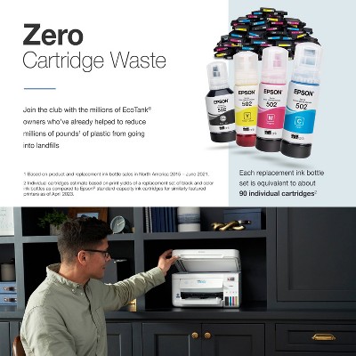 Epson EcoTank ET-4850 All-in-One Cartridge-Free Supertank Printer - White: Wi-Fi, Fax Capabilities, 4 of 11