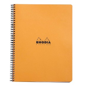 Rhodia 4 Color Book - Lined w/ margin 80 sheets - 9 x 11 3/4 - Orange cover - 1 of 4