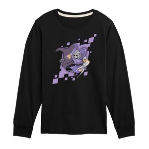 Boys' - Teenage Mutant Ninja Turtles - Shredder Pixels Long Sleeve Graphic T-Shirt - 1 of 4