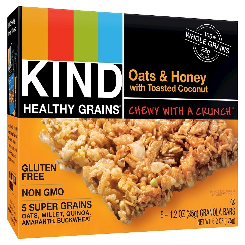 Kind Healthy Grains Oats Honey Gluten Free Granola Bars 5ct Target