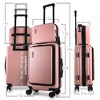 TravelArim 22" Airline Approved Hard-shell Carry On Luggage with Attachable Cosmetic Case - 2 of 4