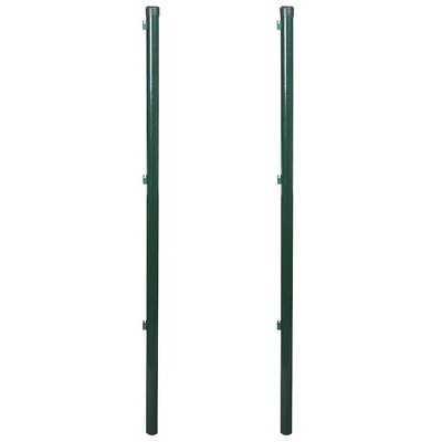 vidaXL Fence Posts 2 pcs 45.3"