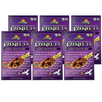Food For Life Ezekiel 4:9 Cinnamon Raisin Sprouted Crunchy Cereal - Case of 6/16 oz