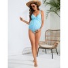 Maternity Swimsuit One Piece Maternity Bathing Suit V Neck Adjustable Shoulder Strap - 4 of 4