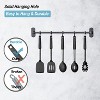 Itopfox Silicone Spatula and Cooking Spoon Set, 5-Pack Non-Stick Kitchen Utensils with Heat Resistant Stainless Steel Handle, Solid & Slotted Spoons - 4 of 4