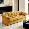 99.2" Chenille Modern Comfort Deep Seat Sofa, Upholstered Fluffy Cloud Sofa Suitable for living rooms - Leovsnove - 2 of 4